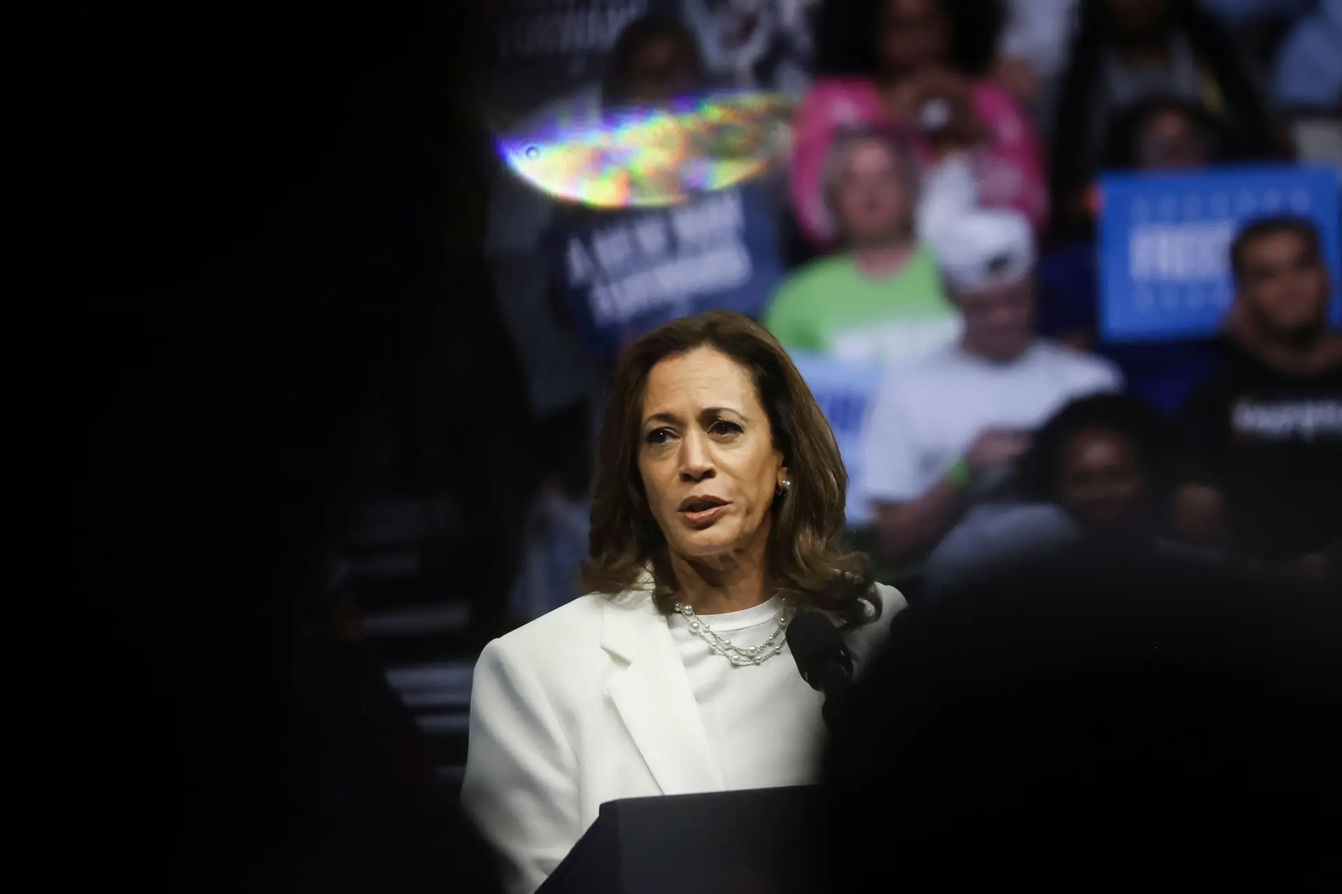 Kamala diz que os EUA estão prontos para virar a página e garante que os seus valores "não mudaram"