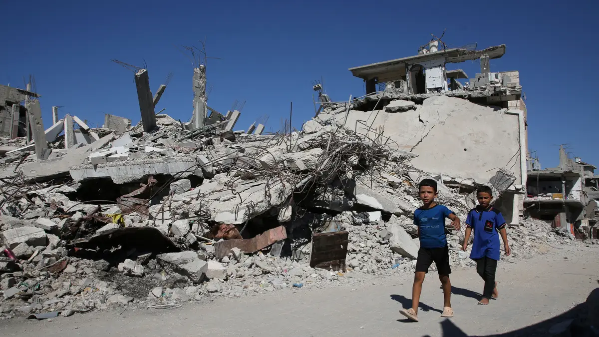 Crianças na Faixa de Gaza