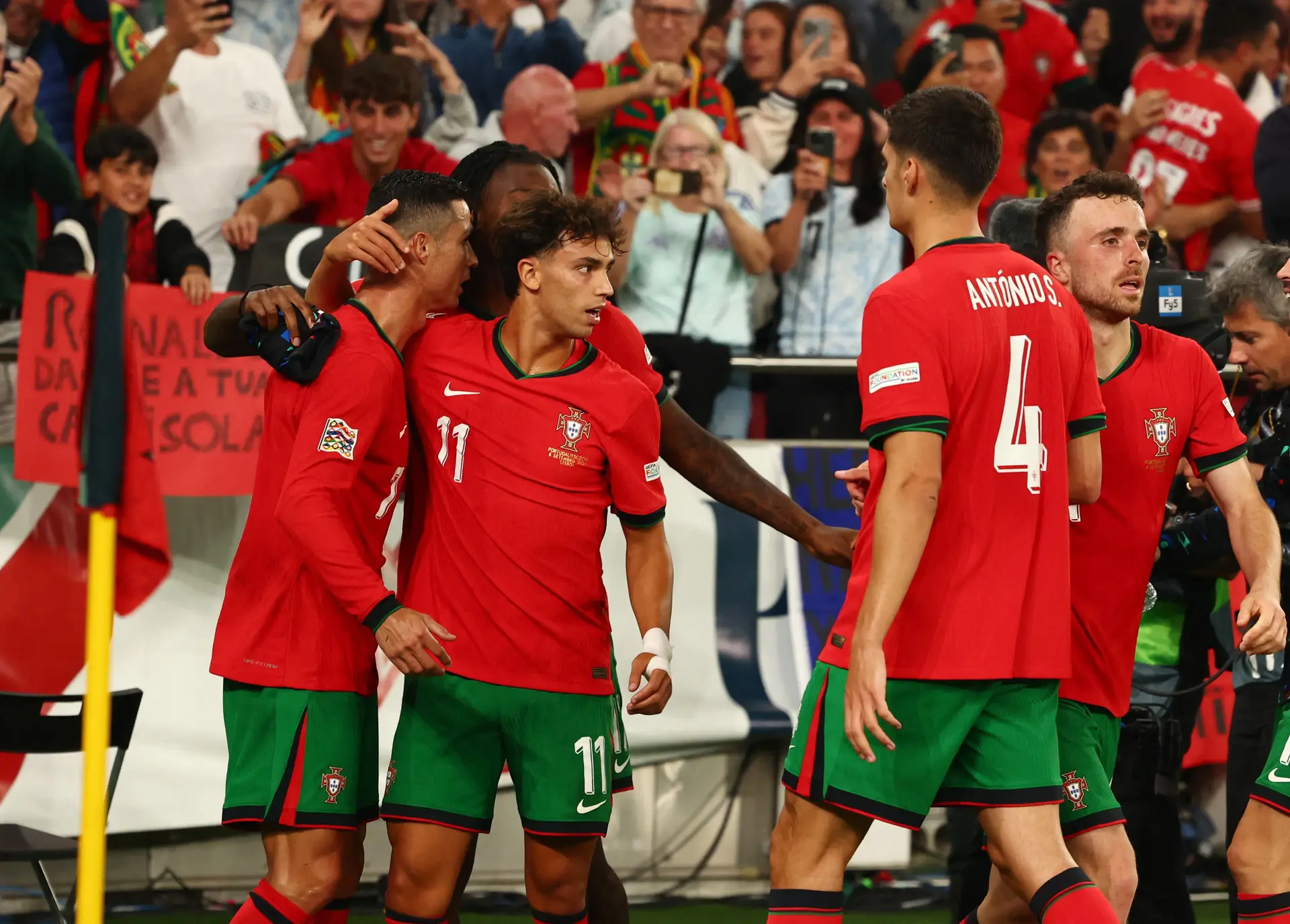 Liga Nações: já há árbitro para o jogo de Portugal com a Dinamarca