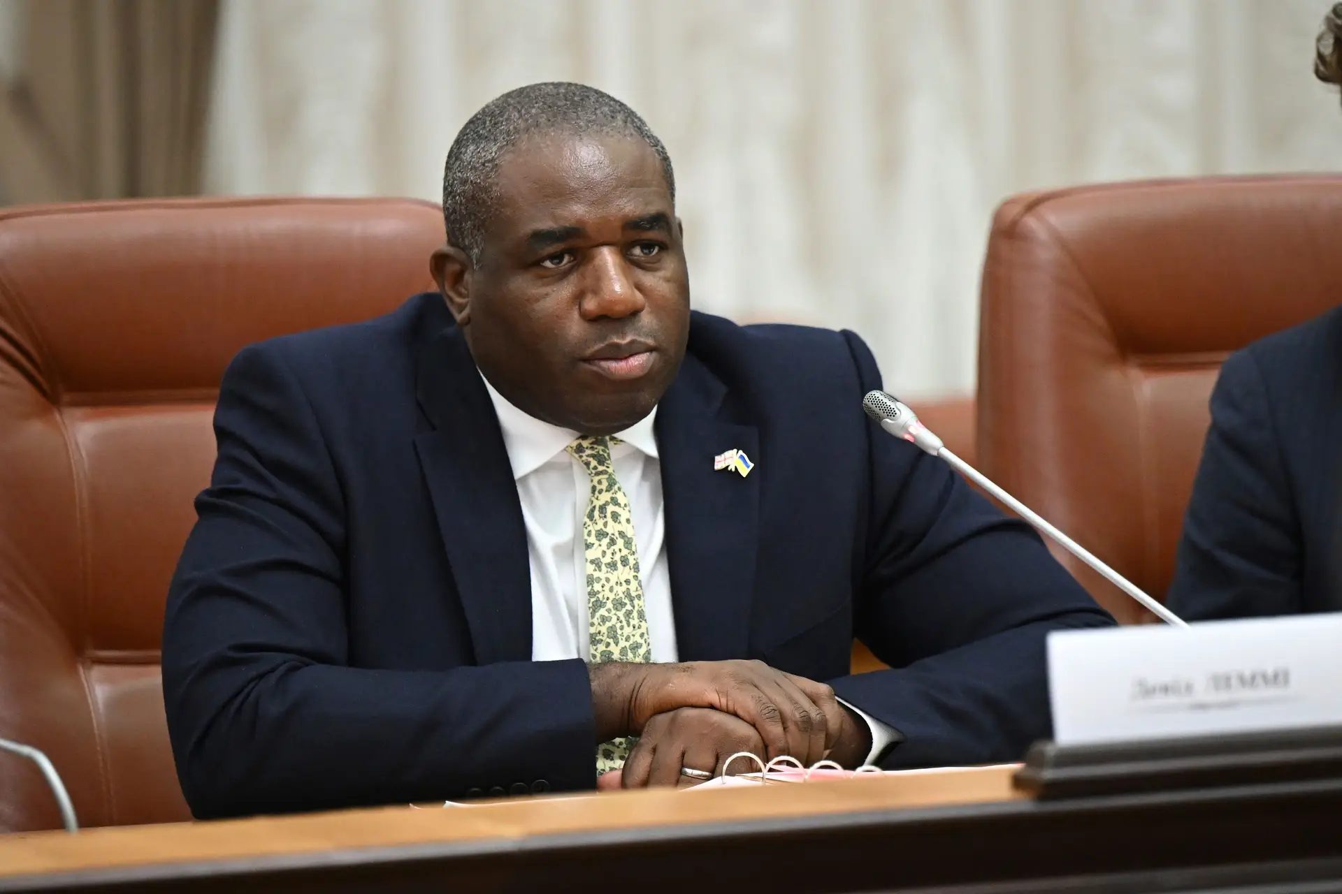 Ministro dos Negócios Estrangeiros britânico, David Lammy.