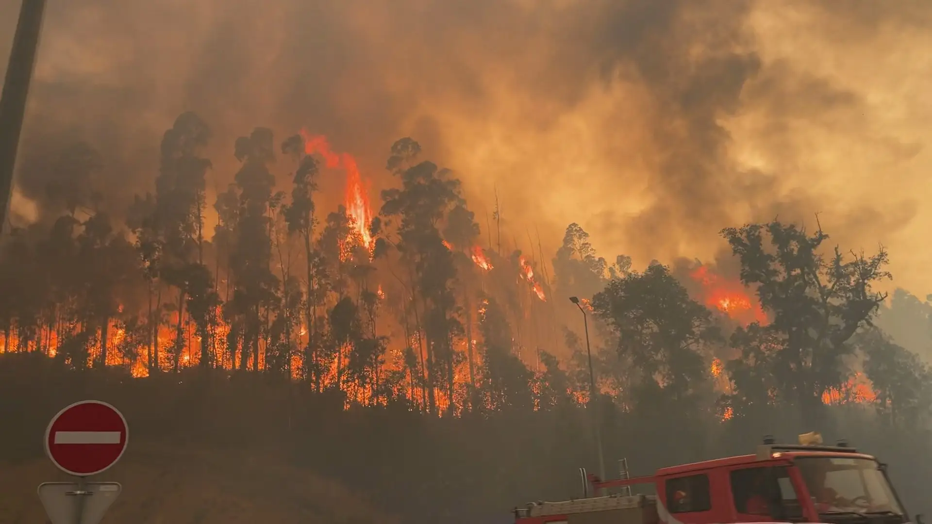 Incêndio de "proporções significativas" em Ceira, Coimbra