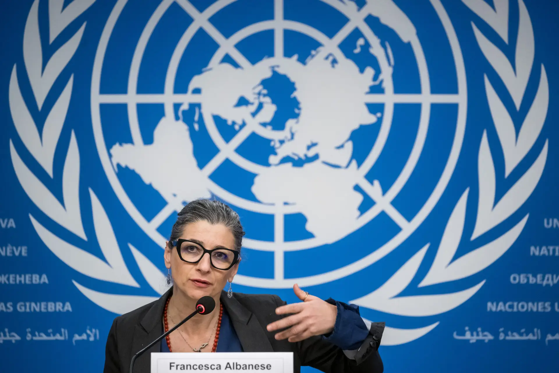 Estados Unidos le pide a Gutterres que boicotee a Franciska Albanese desde la posición del reportero de la ONU