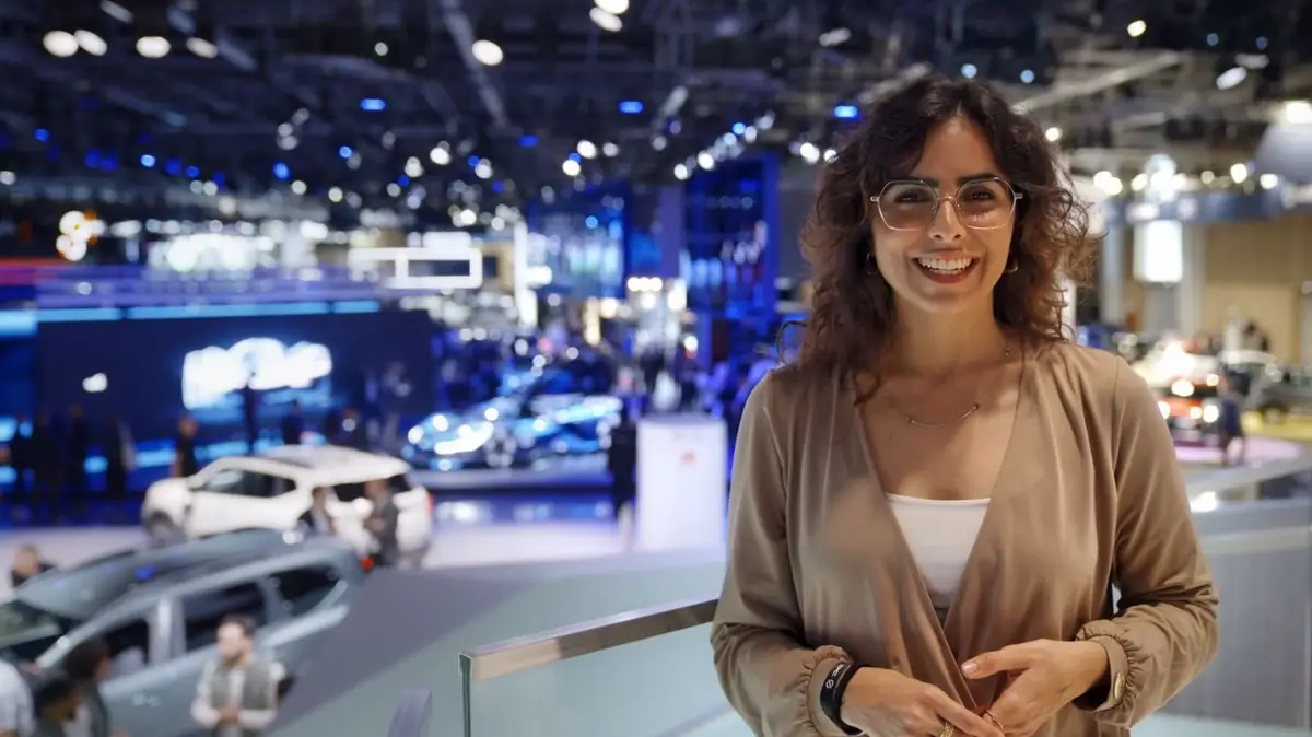 Luísa Correia no Salão Automóvel de Paris