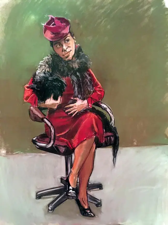 Obra "Mother Wears the Wolf’s Pelt" de Paula Rego