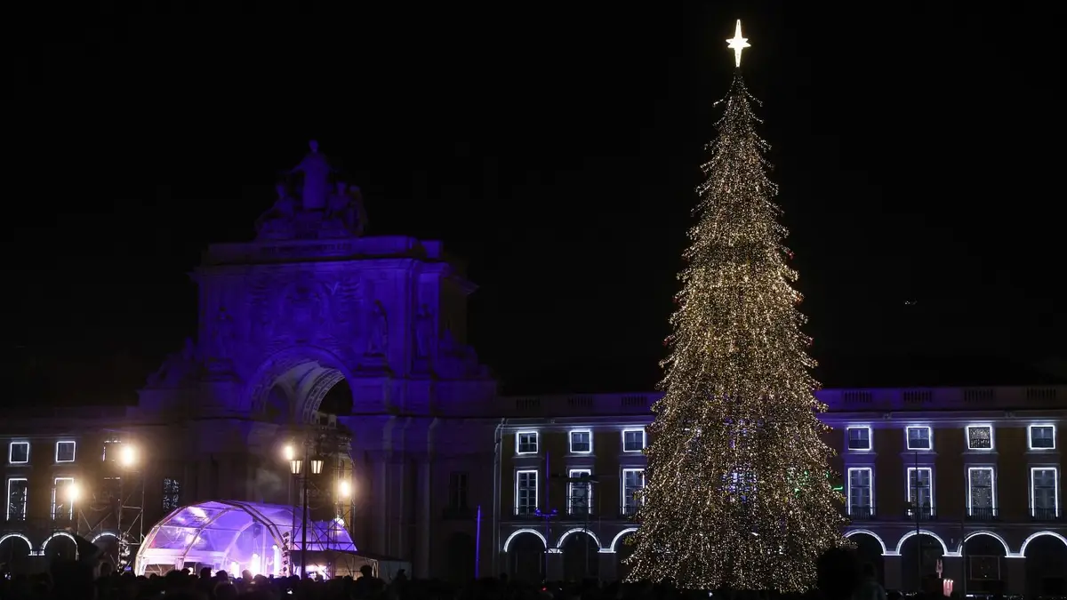 Árvore de Natal no Terreiro do Paço