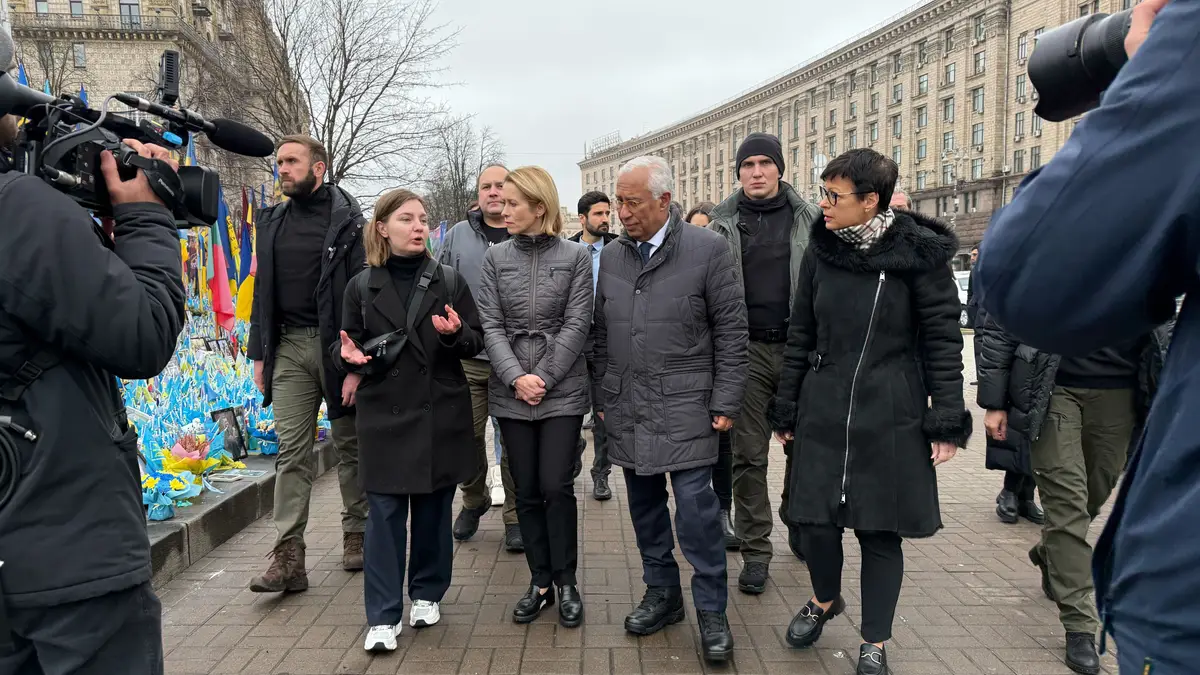 António Costa em Kiev, na Ucrânia