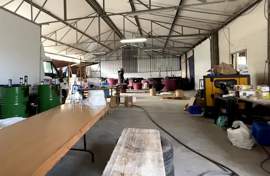 Laboratório desmantelado pela PJ.