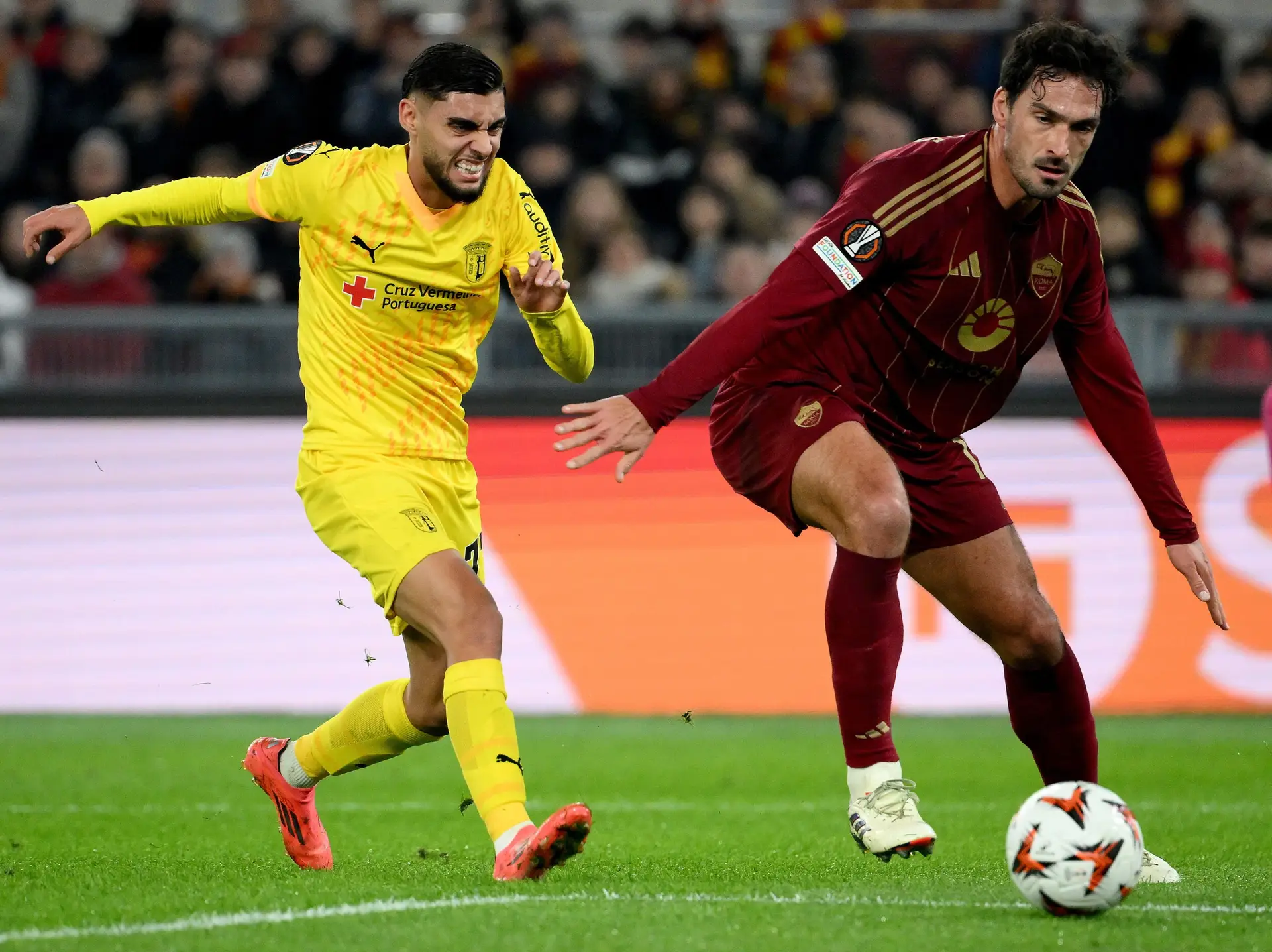 Liga Europa: SC Braga perde na casa da Roma