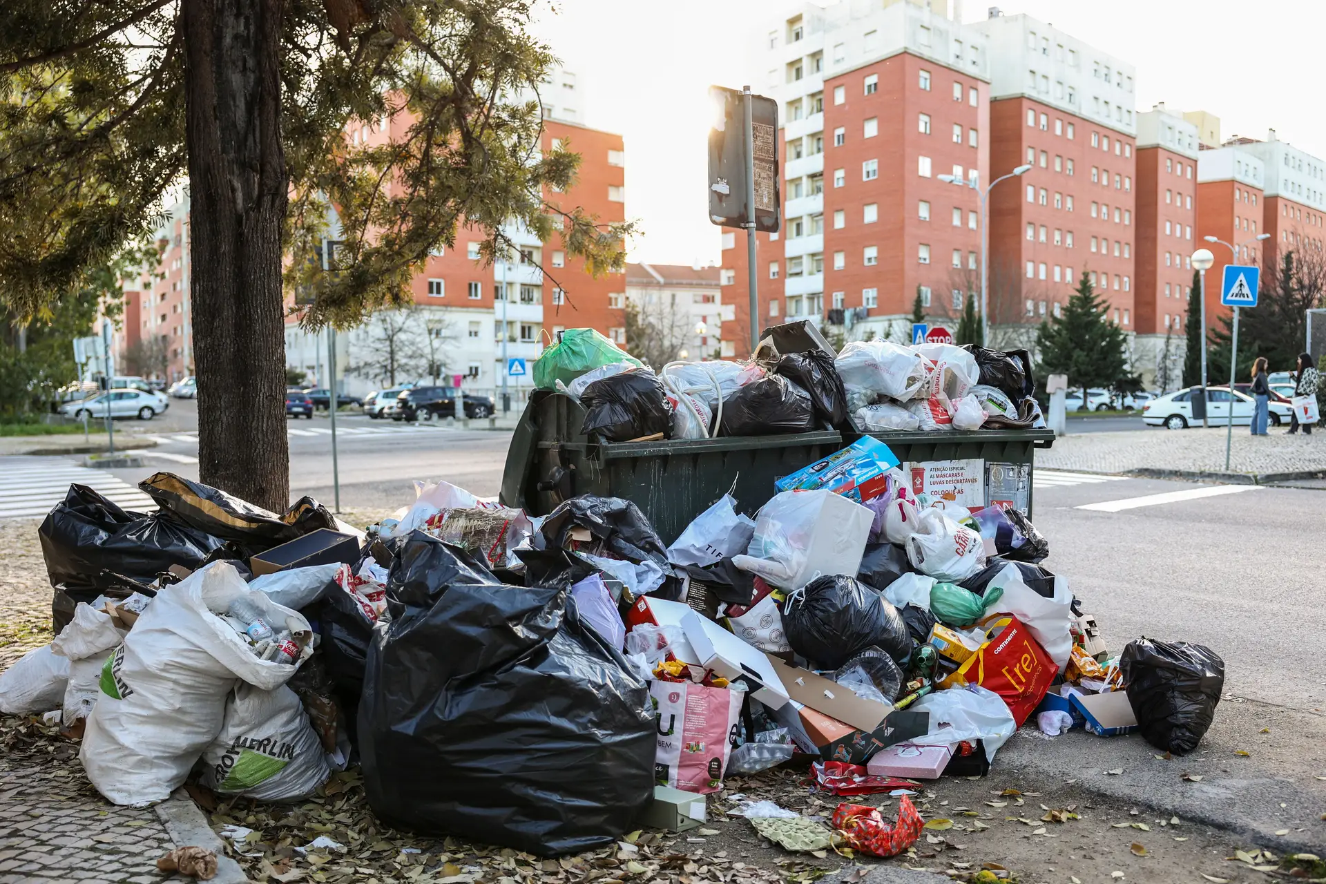 Serviços mínimos baixam adesão à greve do lixo em Lisboa para 60% 