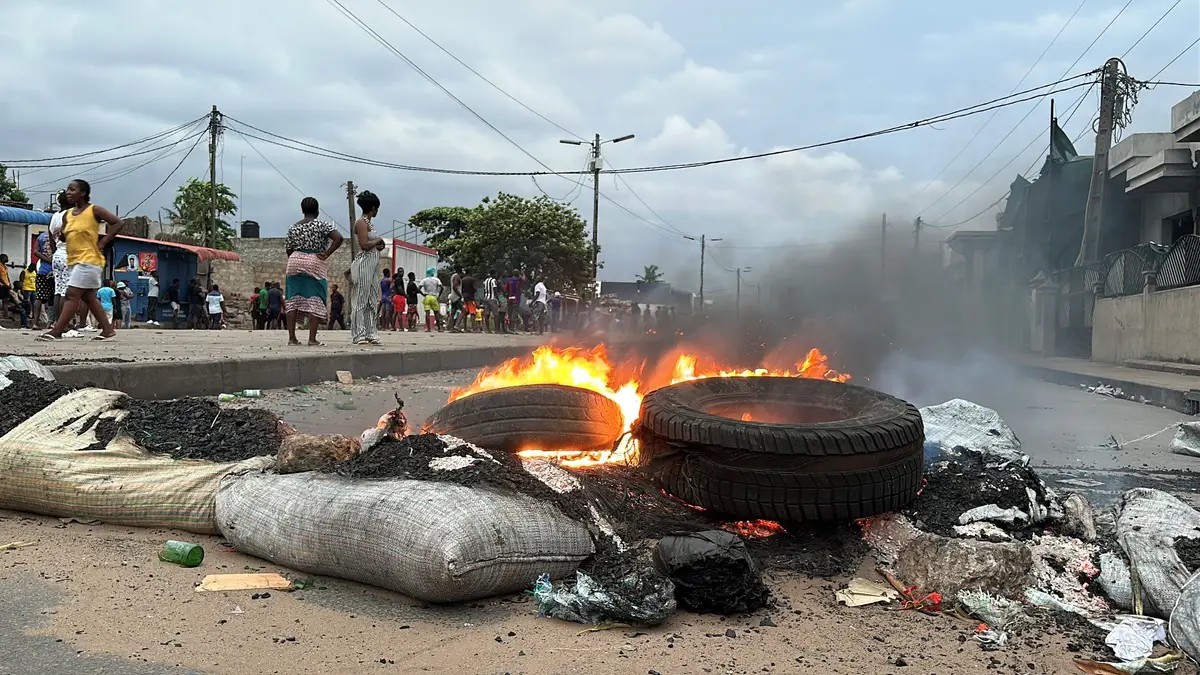Protestos depois das eleições em Moçambique