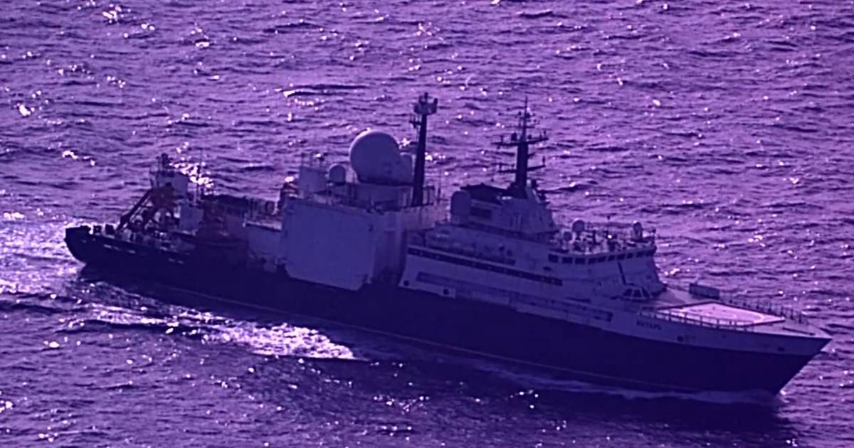 Força Aérea deteta e monitoriza navio russo