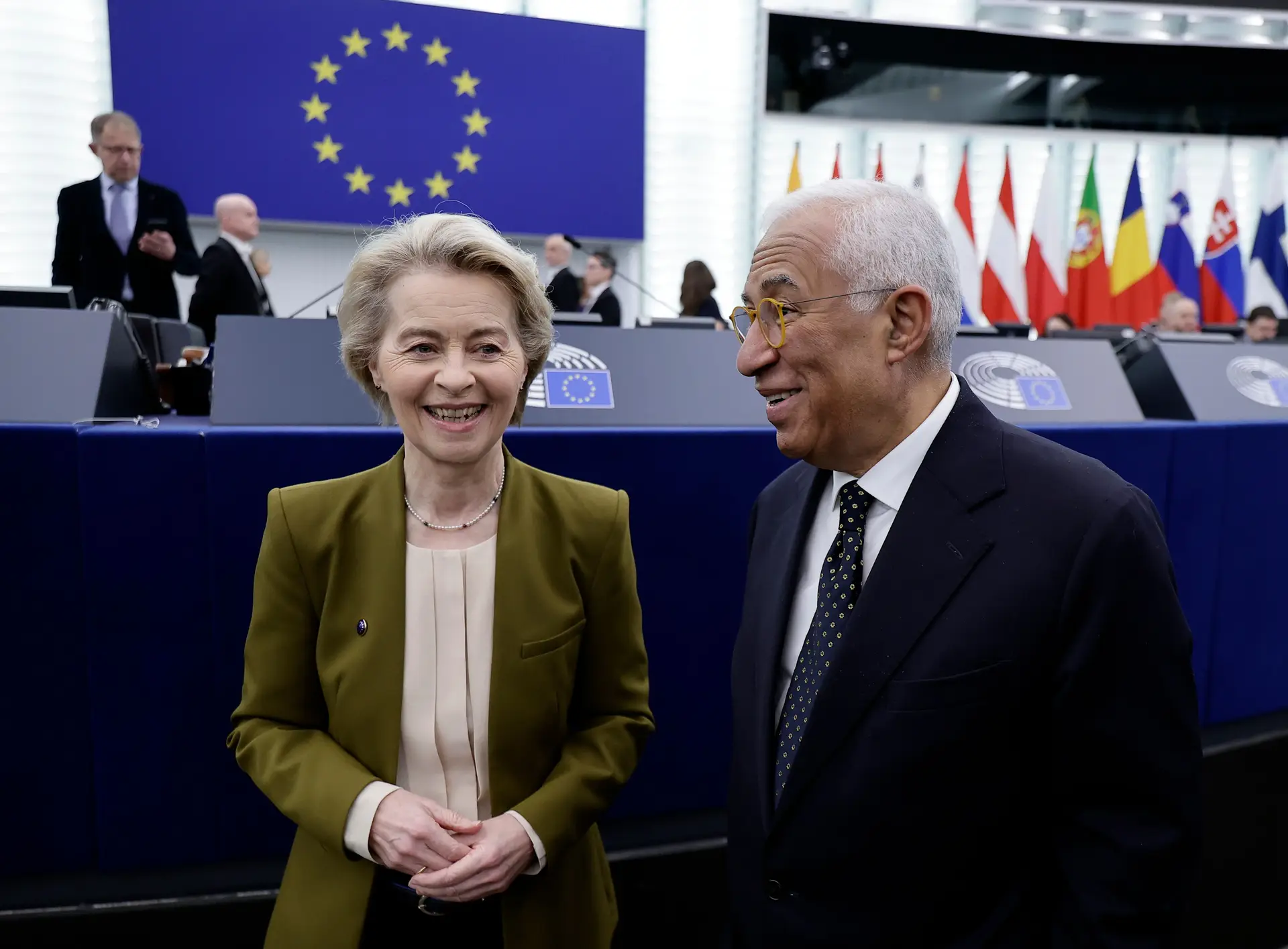 António Costa e Ursula von der Leyen em Kiev na segunda-feira
