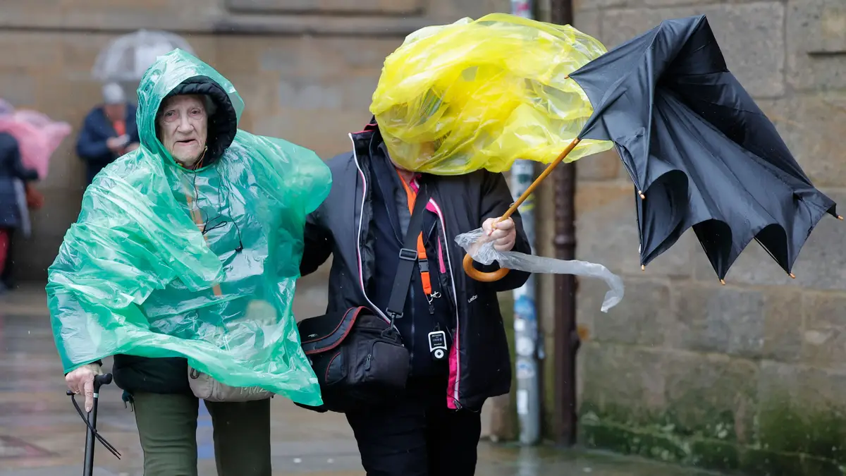 Tempestade Hermínia na Galiza, Espanha.