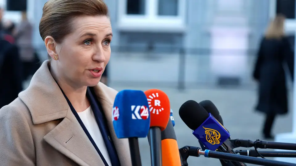 A primeira-ministra da Dinamarca, Mette Frederiksen