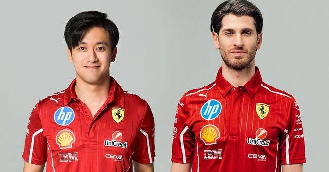 Ferrari anuncia Zhou e Giovinazzi como pilotos reserva para Mundial de Fórmula 1