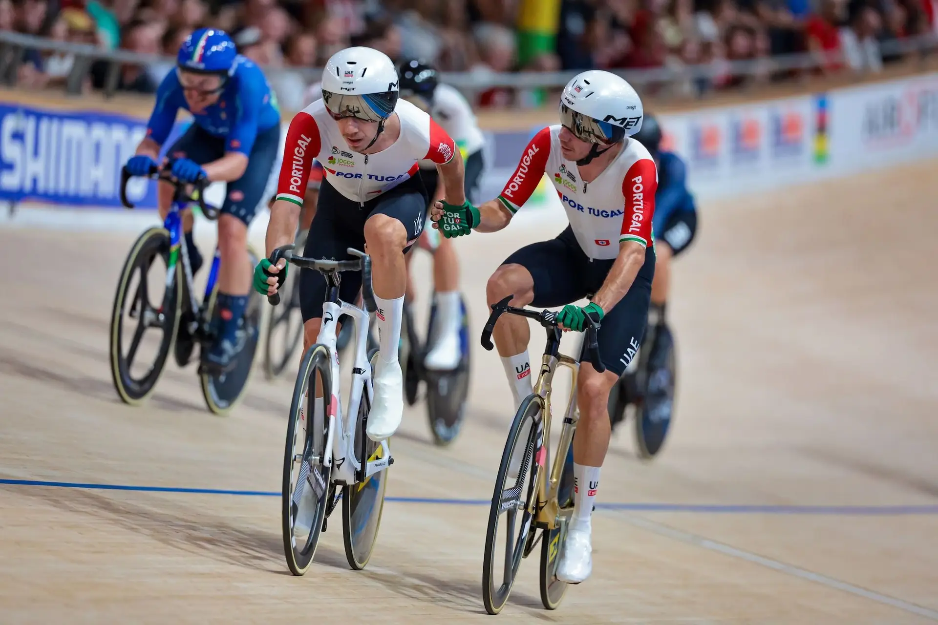 Gémeos Rui e Ivo Oliveira conquistam bronze no madison nos Europeus de pista