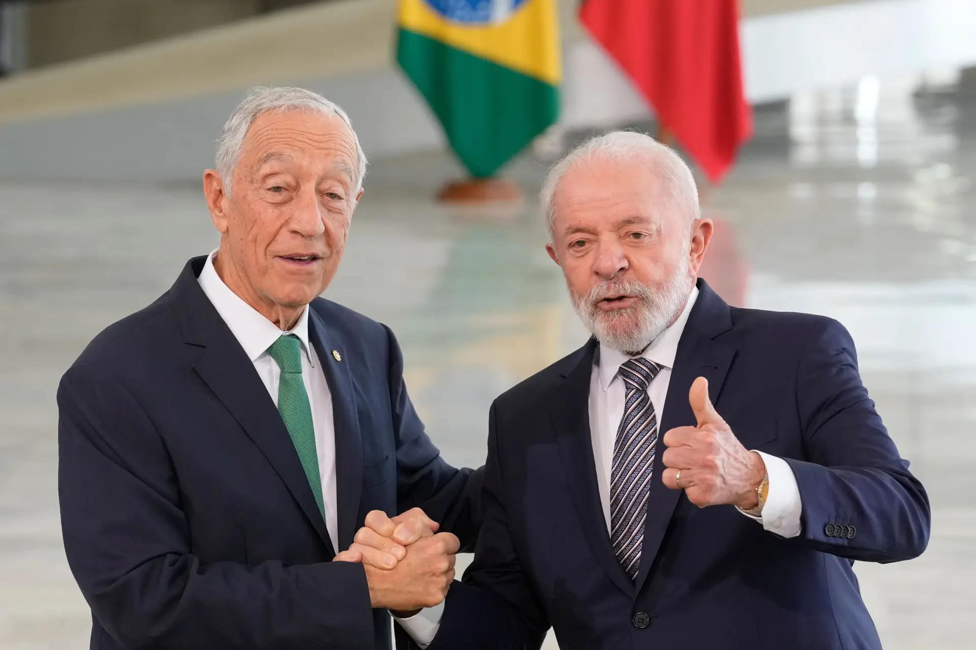 Marcelo Rebelo de Sousa e Lula da Silva