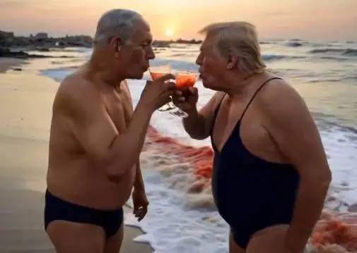 A resposta (viral) ao vídeo de Trump sobre Gaza