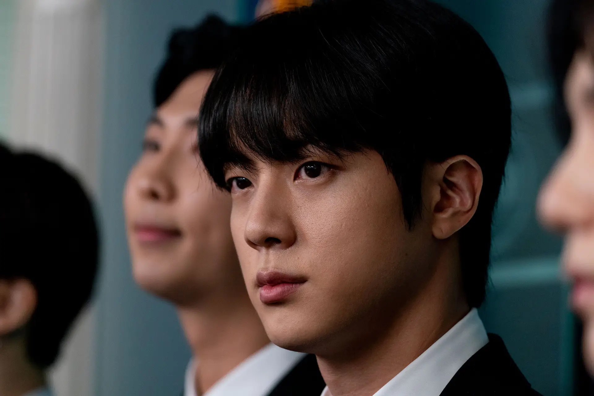 Jin, membro do grupo sul-coreano de K-pop, BTS. 