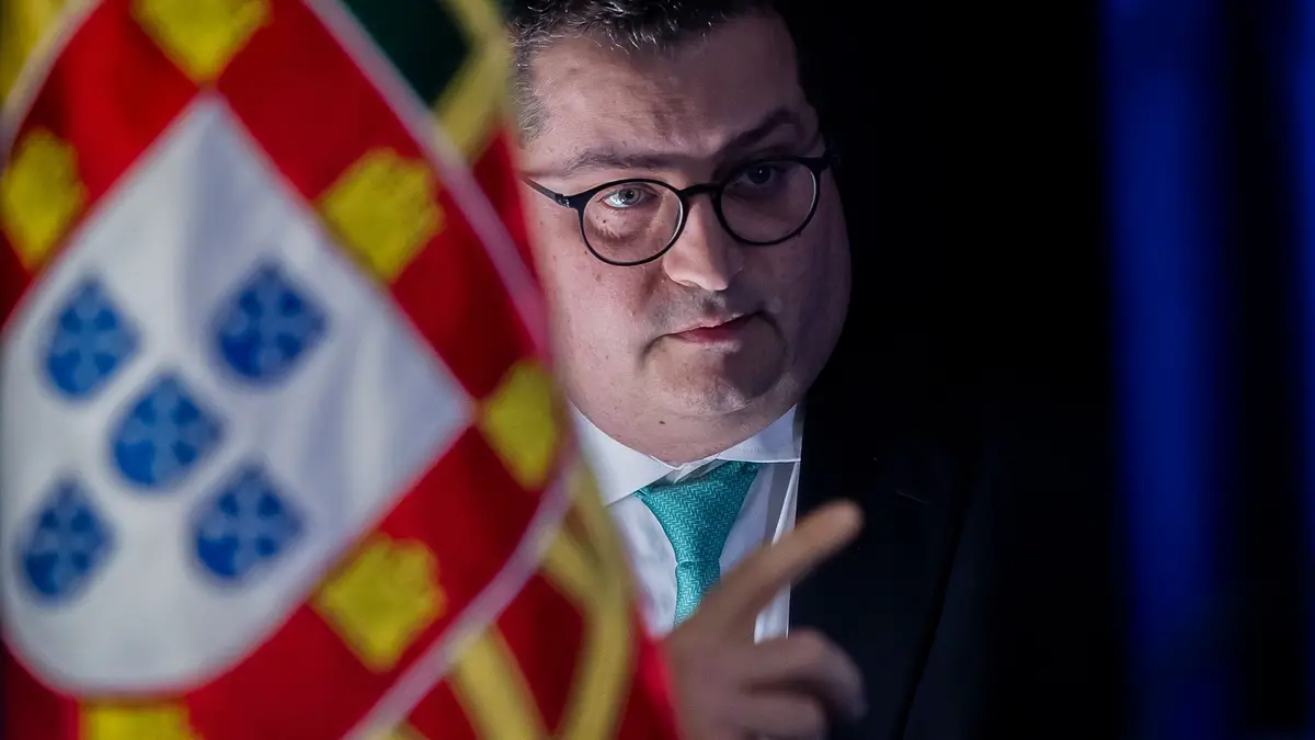 O ministro de Estado e das Finanças, Joaquim Miranda Sarmento