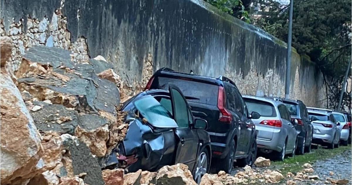 Ruas encerradas, comboios paralisados, infraestruturas por terra: Lisboa sofre com a depressão Martinho