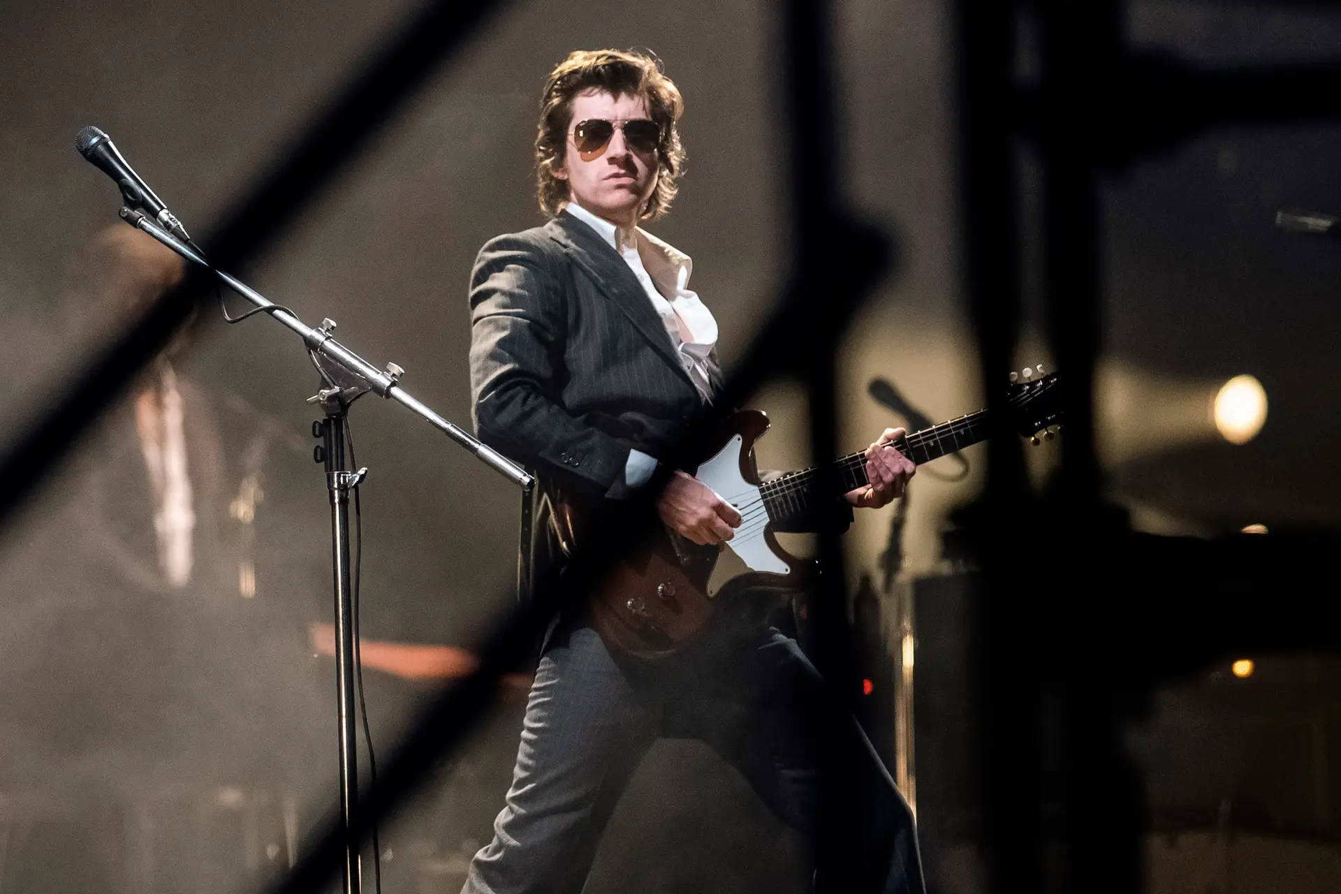 Arctic Monkeys no 3.º dia do festival Glastonbury, em Inglaterra, em junho de 2023