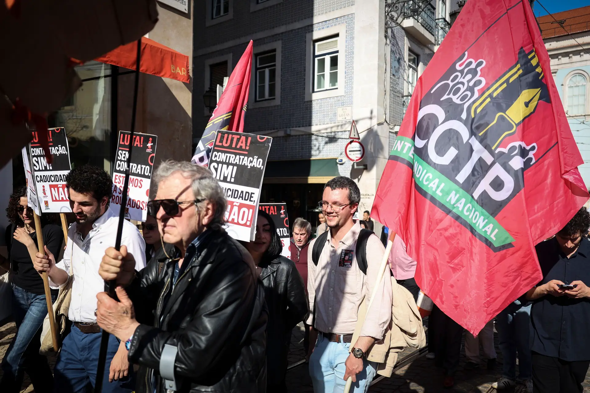 Manifestación nacional de trabajadores jóvenes