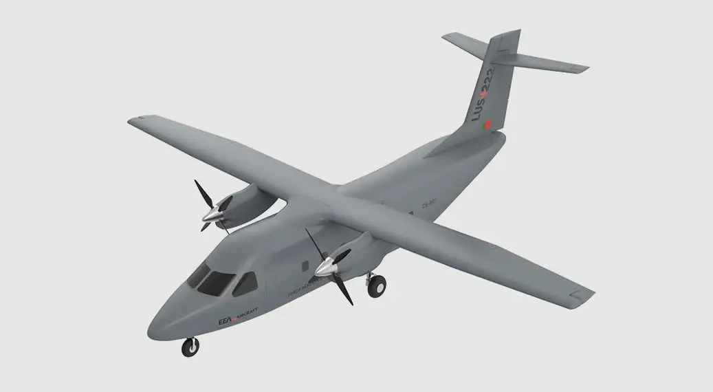 Portugal displays the first civil-documented plane LUS-222 and seek contracts in Brazil