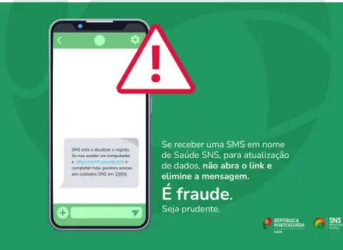 Atenção: poderá ter recebido uma mensagem fraudulenta em nome do SNS 