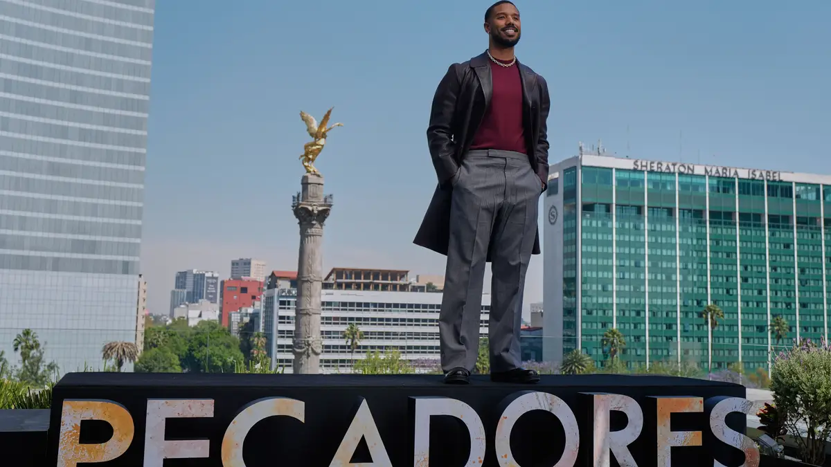 O ator Michael B. Jordan na antestreia do filme 'Sinners' ('Pecadores') na Cidade do México, a 30 de março de 2025. 