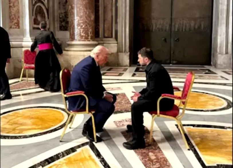 Trump and Zelensky are "Productive meeting" Before the Pope Francis funeral