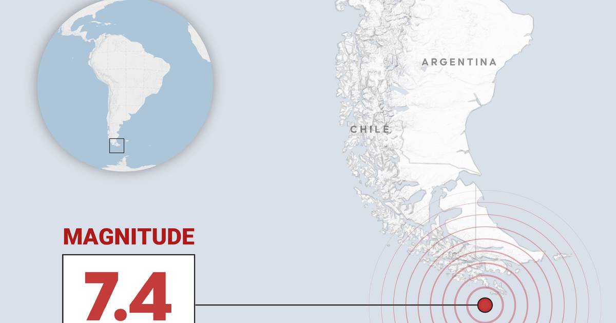 Sismo de magnitude 7.4 sentido no Chile e Argentina, emitido alerta de tsunami
