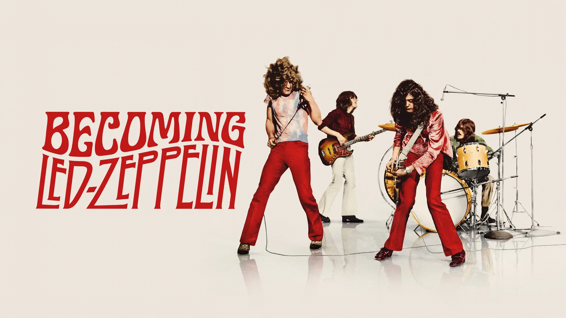 O cartaz oficial do documentário "Becoming Led Zeppelin", dirigido por Bernard MacMahon e produzido pela argumentista e produtora Allison McGourty.