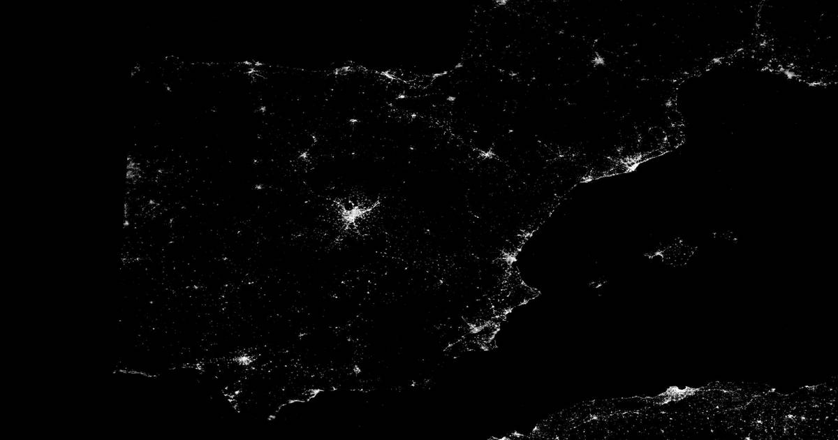 Veja as imagens: o apagão em Portugal e Espanha visto do espaço