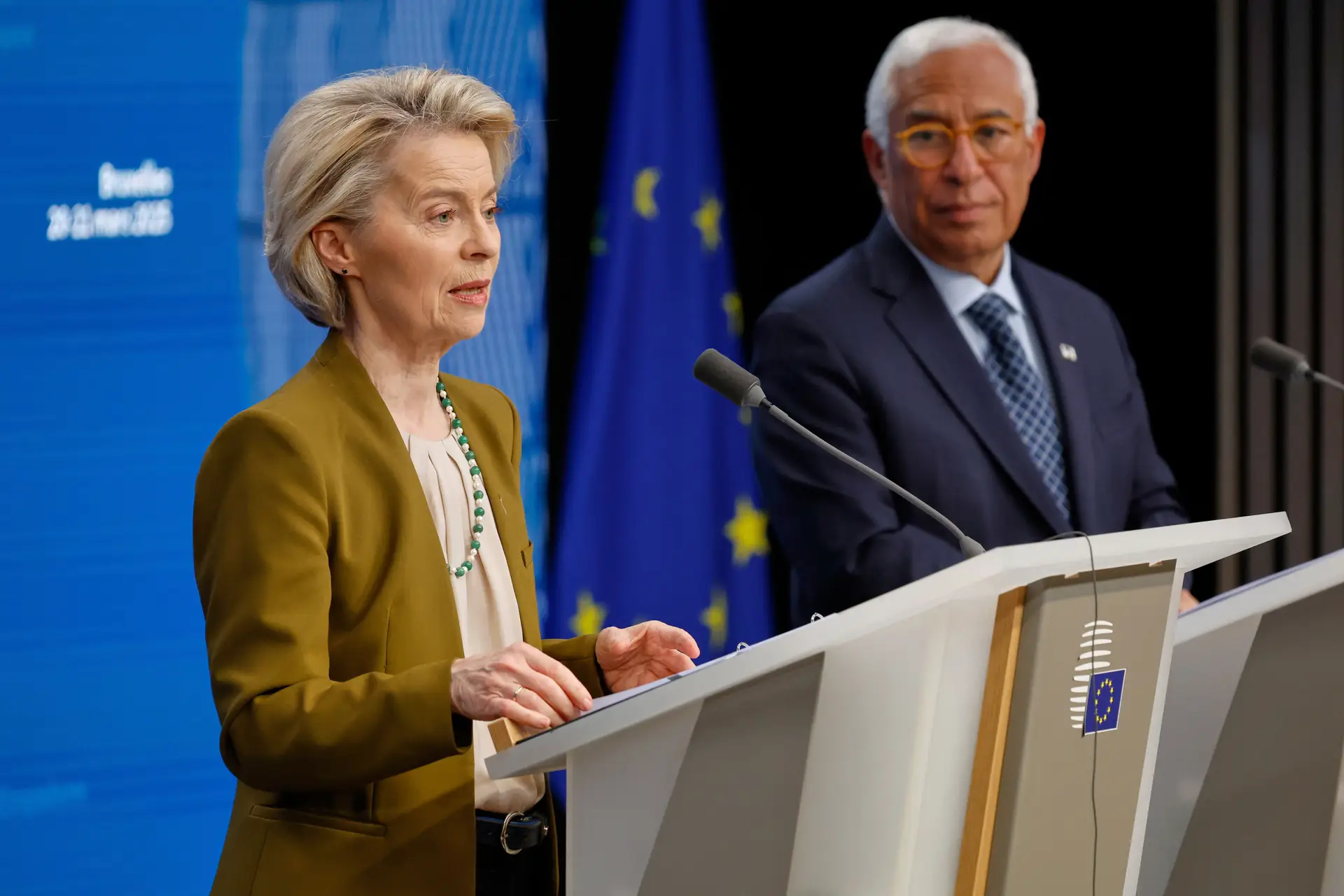 Novas sanções contra Rússia: Costa diz que atacam "frota fantasma", Von der Leyen reforça apoio à Ucrânia