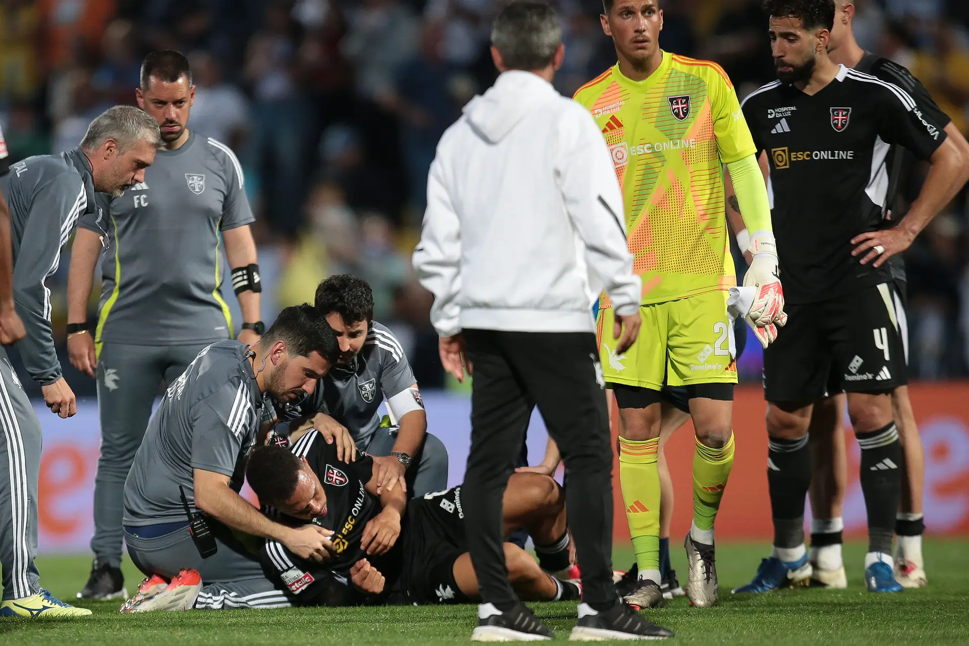 Pablo Roberto Faumalicao se apresuró al hospital después de colapsar al final del juego