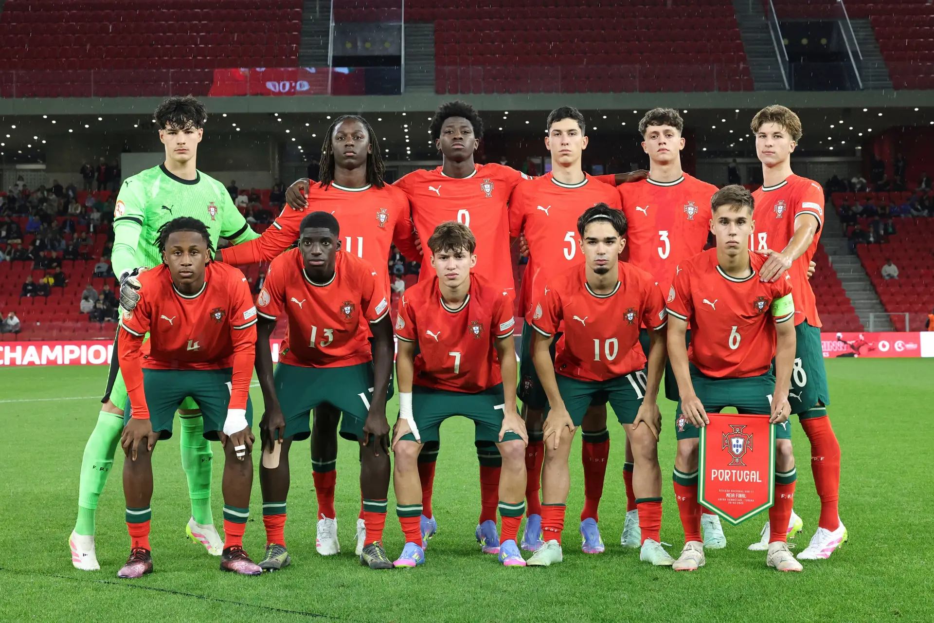 Seleção portuguesa encontra França na final do Europeu de sub-17