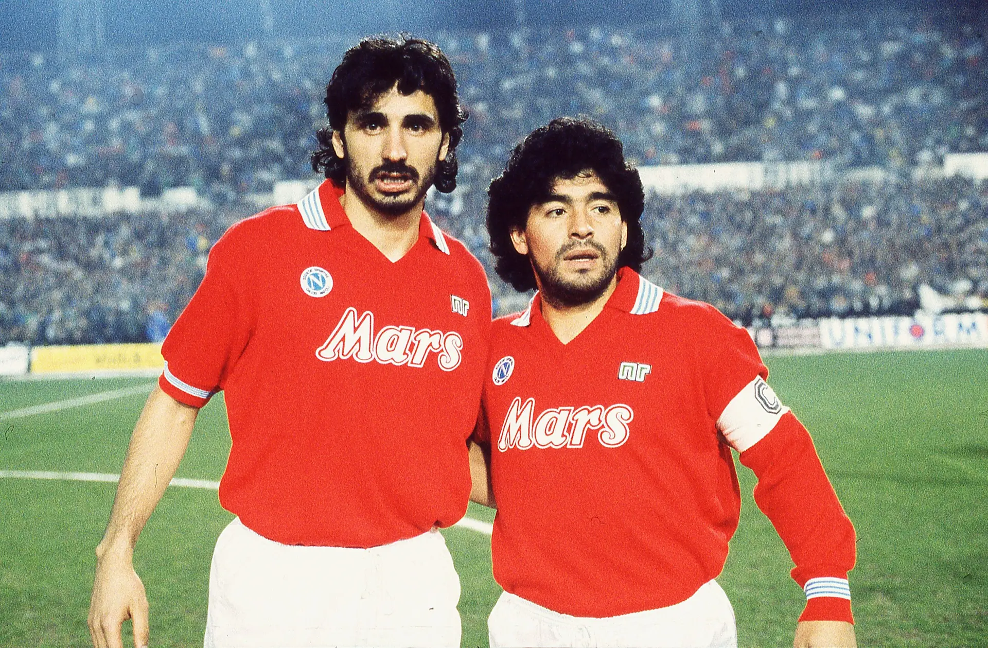 Andrea Carnevale e Diego Armando Maradona