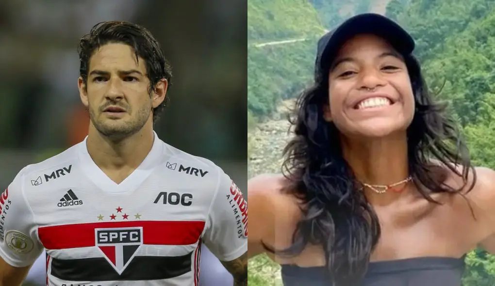 Alexander Pato y Juliana Martins