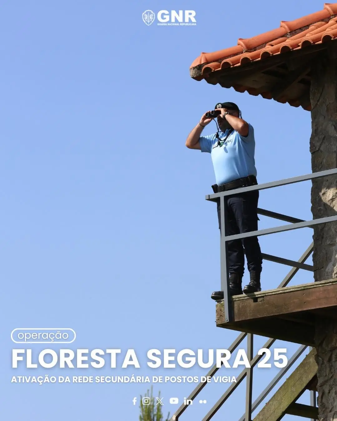 GNR ativa mais 150 postos de vigia para reforçar vigilância a incêndios