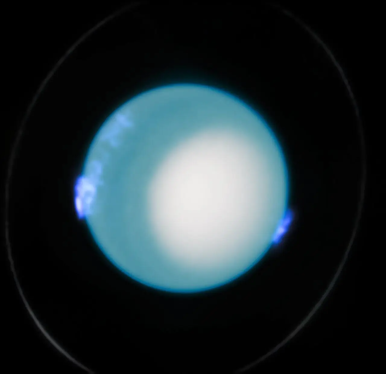 Esta imagen de Uranus Aroras recibió el telescopio espacial Hubble de la NASA/ESA el 10 de octubre,