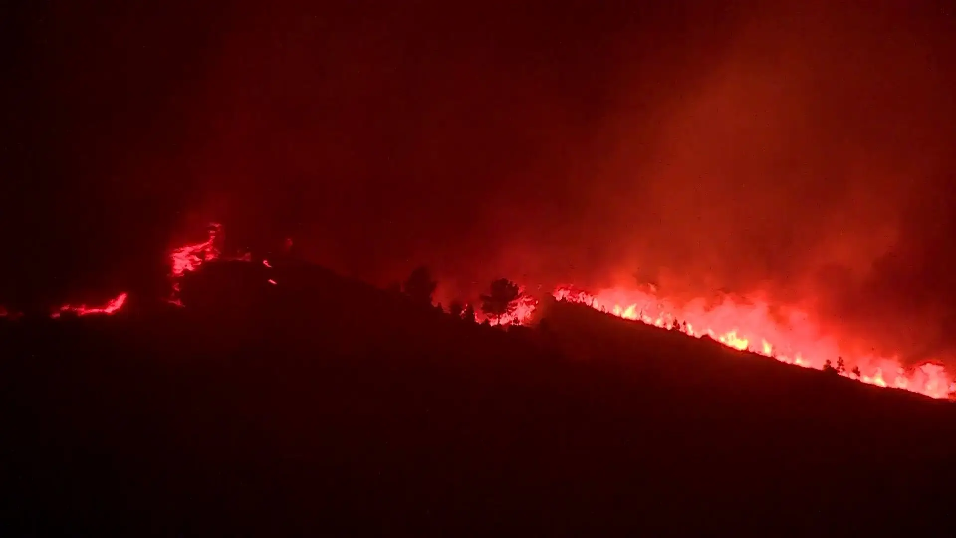 Wildfire in Ponte da Barca