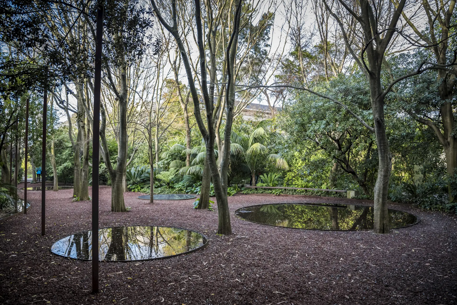 Jardim da Fundação Calouste Gulbenkian, um dos espaços verdes de Lisboa onde se pode encontrar refúgio em dias de calor