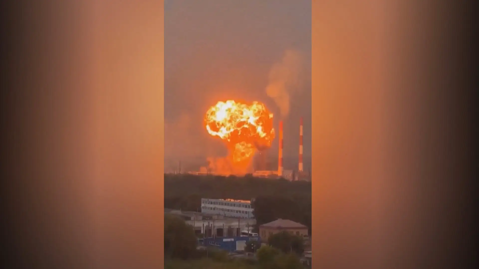 Ataque de drones causa incêndio em fábrica de petróleo estratégica na Rússia