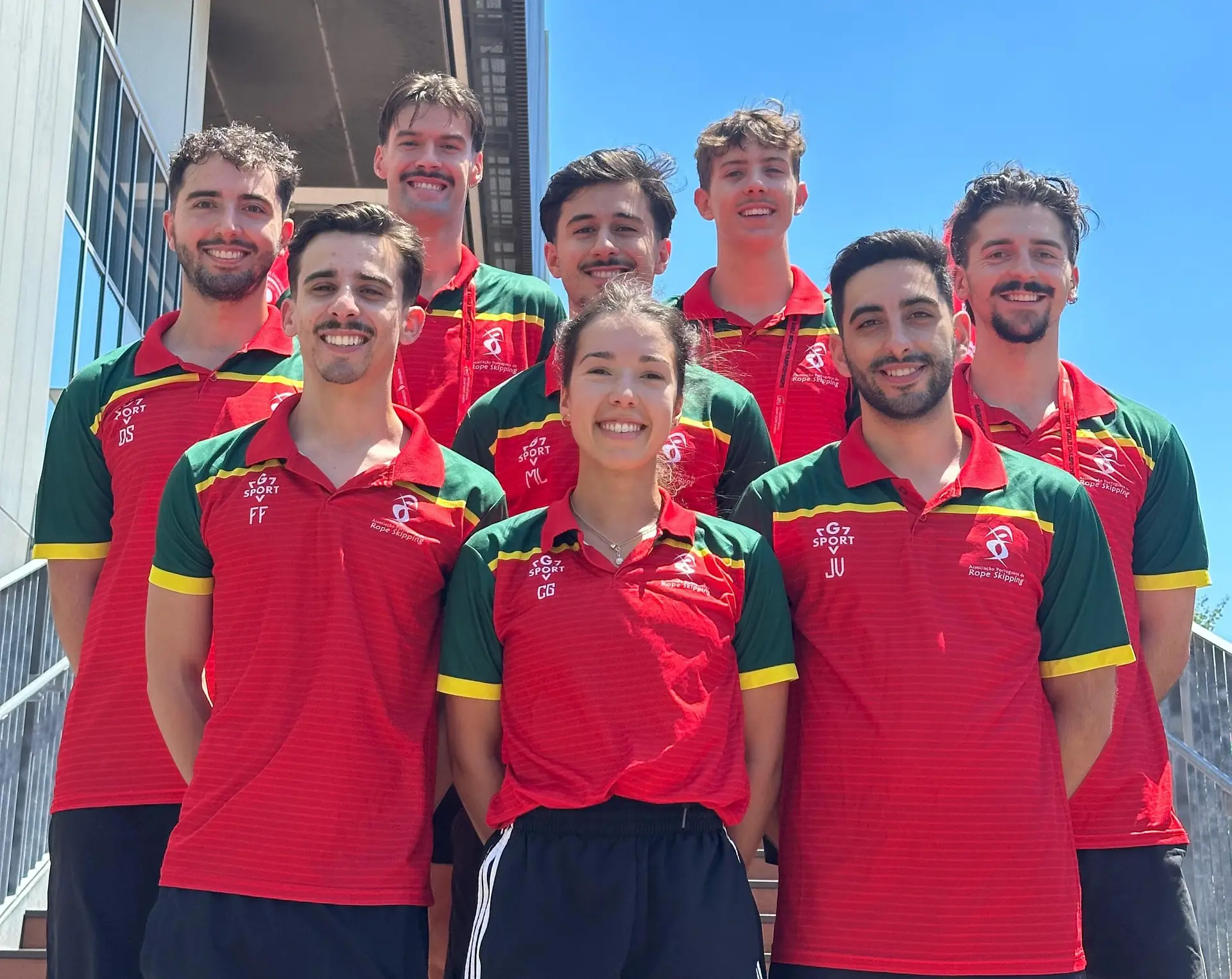 El séquito portugués fue formado por David Silva, Zono Rodrigues, Zono Viera, Miguel Lima, Fernando Ferrera, Paulo Lima, Hugo Sorres y el entrenador Caterina Guimaris.