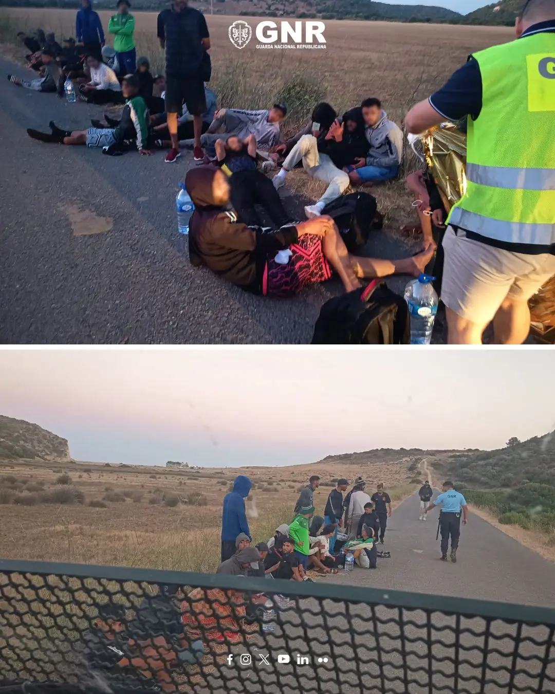 Vila do Bispo – GNR resgata 38 migrantes a bordo de embarcação