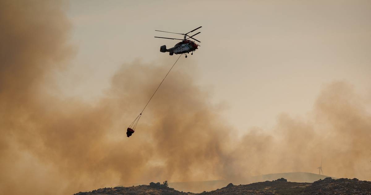 Dispositivo de combate a incêndios sem todos os meios aéreos disponíveis
