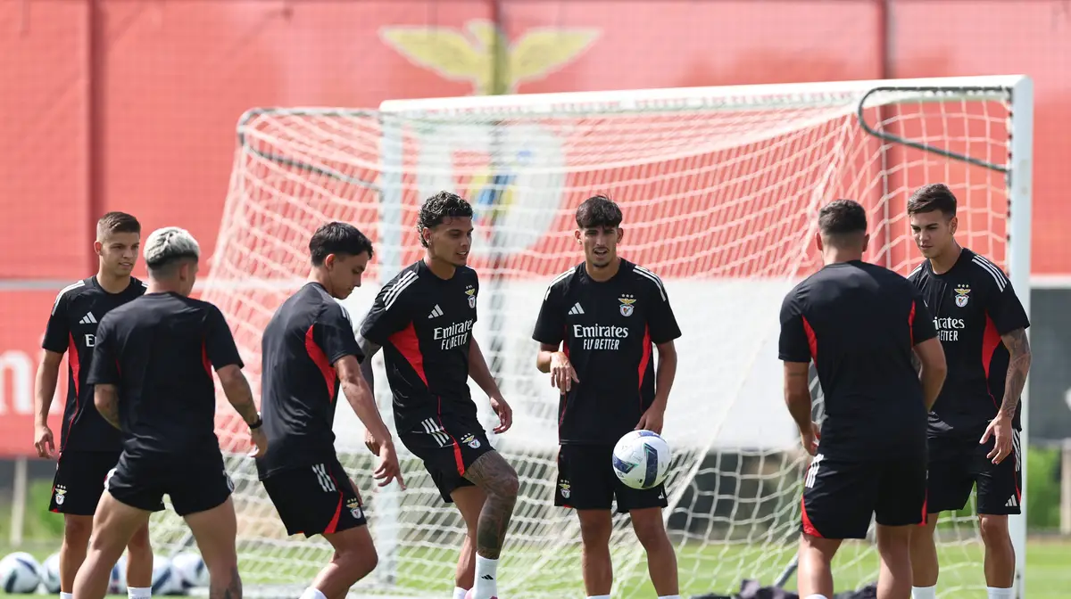Treino do Benfica no Seixal