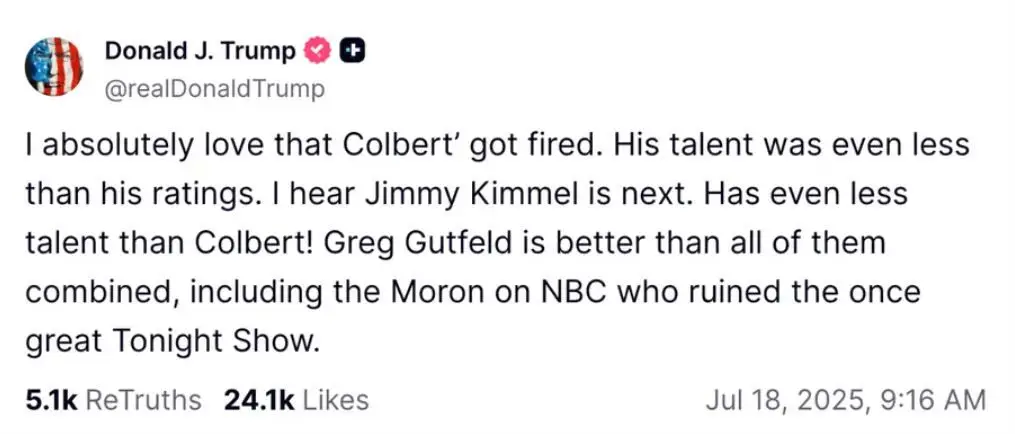 ABC suspende "Jimmy Kimmel Live!" após comentários do apresentador sobre morte de Charlie Kirk