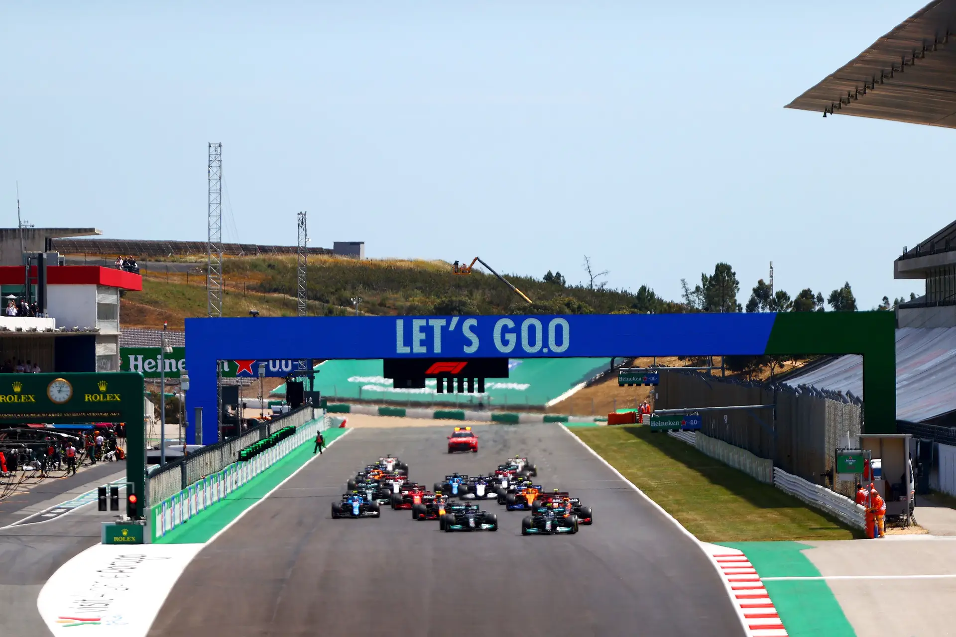Grande Prémio de Fórmula 1 de Portugal no Autódromo Internacional do Algarve, a 2 de maio de 2021, em Portimão, Portugal.